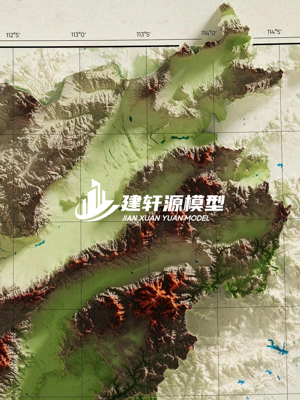 薛城地形模型制作